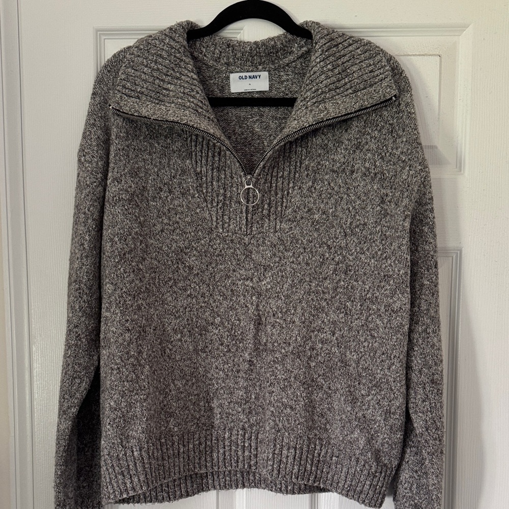 Old Navy Zip Up Sweater - Gray